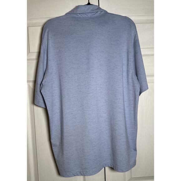 Men’s Walter Hagen 11 Majors Light Blue Heathered Short Sleeve Golf Polo Large - Picture 7 of 9